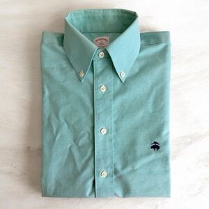 Brooks Brothers Mint Green Button-Down Oxford Shirt